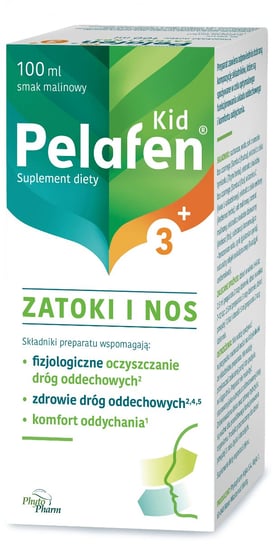 Pelafen Kid 3+ Zatoki i Nos, suplement diety, 100 ml Phytopharm