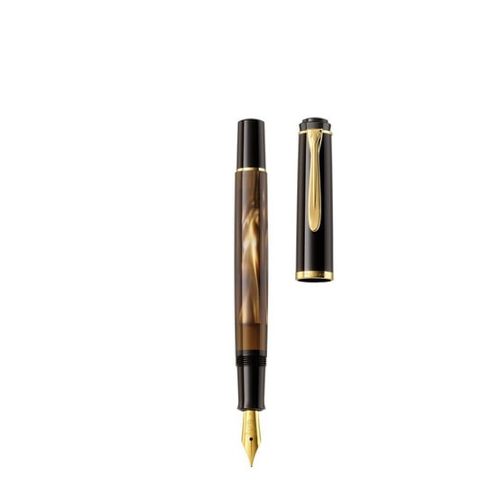 Pelikan Classic M200 Pióro wieczne M Brąz marmurkowy tłoczek Pelikan