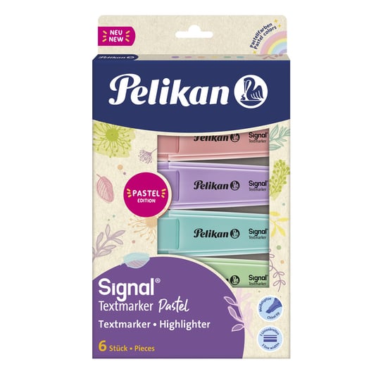 Pelikan, Zakreślacz Signal Pelikan Pastel 6 X Pelikan