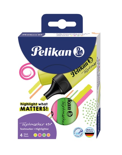 Pelikan, Zakreślacze 4 sztuki Pelikan