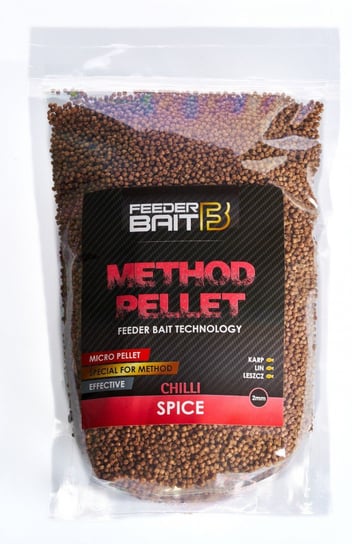 Pellet Method Feeder Bait Spice Chili 2 mm 800 g Inna marka