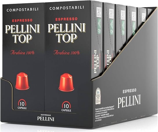 PELLINI TOP kawa kapsułki do ekspresu Nespresso zestaw 10x10szt (100szt) Pellini