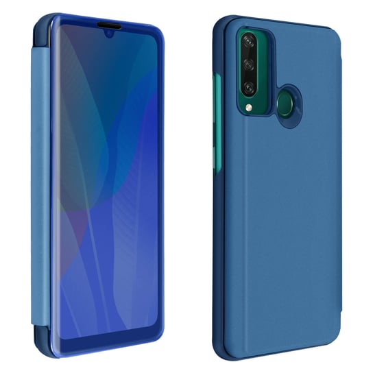 Pełne etui do Huawei Y6p z przezroczystym lusterkiem Flap Design - niebieskie Avizar