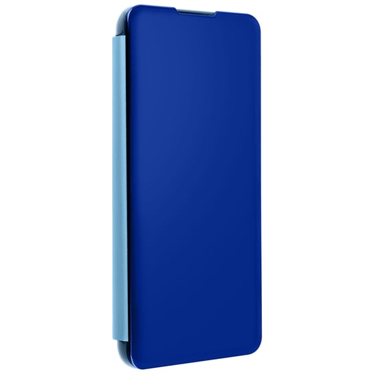 Pełne etui do Samsunga Galaxy S21 z klapką Translucent Mirror Design - niebieskie Avizar