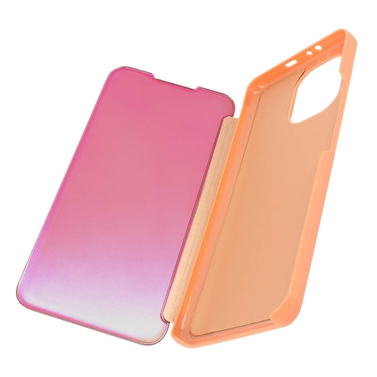 Pełne etui do Xiaomi Mi 11 z klapką Translucent Mirror Design — różowe złoto Avizar