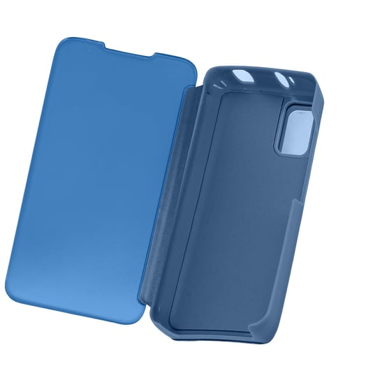 Pełne etui do Xiaomi Poco M3 z klapką Translucent Mirror Design w kolorze niebieskim Avizar