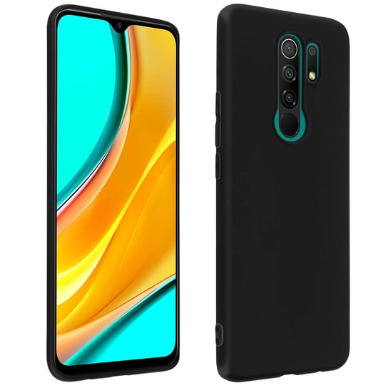 Pełne etui do Xiaomi Redmi 9 Ultracienkie i lekkie - Czarne Avizar