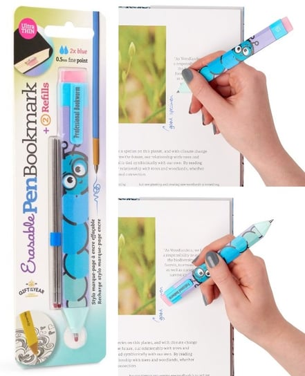 Pen Boomkark, Zakładka długopis+ Wkłady Robak Thinking Gifts
