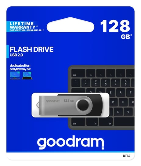 Pendrive 128GB USB 2.0 GOODRAM UTS2-1280K0R11 Black (19721712 ) GoodRam