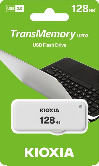 Pendrive 128GB USB 2.0 KIOXIA Yamabiko U203 White (38526930 ) Kioxia