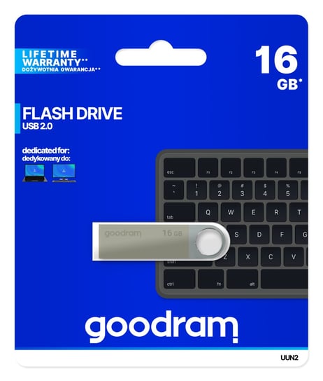 Pendrive 16GB USB 2.0 GOODRAM UUN2-0160S0R11 Silver (25693829 ) GoodRam