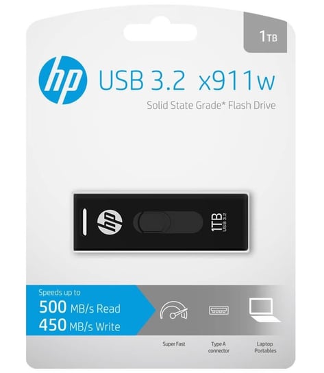 Pendrive 1TB HP USB 3.2 USB HPFD911W-1TB HP