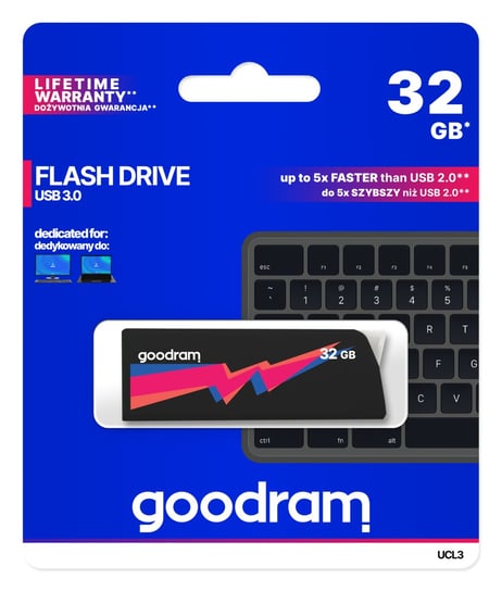 Pendrive 32GB USB 3.0 GOODRAM UCL3 Black UCL3-0320K0R11 GoodRam