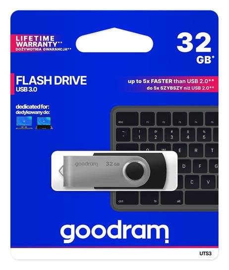 Pendrive 32GB USB 3.0 GOODRAM UTS3 Black UTS3-0320K0R11 GoodRam
