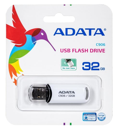 Pendrive ADATA C906, 32GB, White Retail ADATA