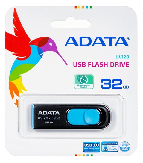 Pendrive Adata UV128 32GB USB3.0 Black-Blue ADATA