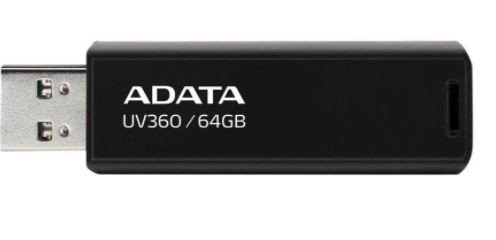 Pendrive ADATA UV360, 64GB, USB 3.2, Czarny ADATA