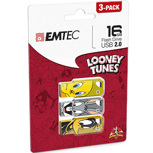 Pendrive EMTEC Looney Toons, 16 GB, USB 2.0 Emtec
