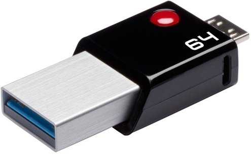 Pendrive EMTEC OTG, 64 GB, USB 3.0/microUSB 2.0 Emtec