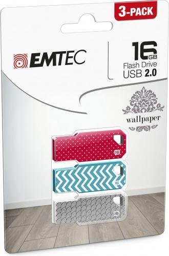 Pendrive EMTEC Wallpaper ECMMD16GM752P3WP01, 16 GB, USB 2.0 Emtec