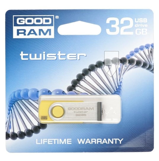 Pendrive GOODDRIVE 32GB USB 2.0 Twister yellow GoodRam