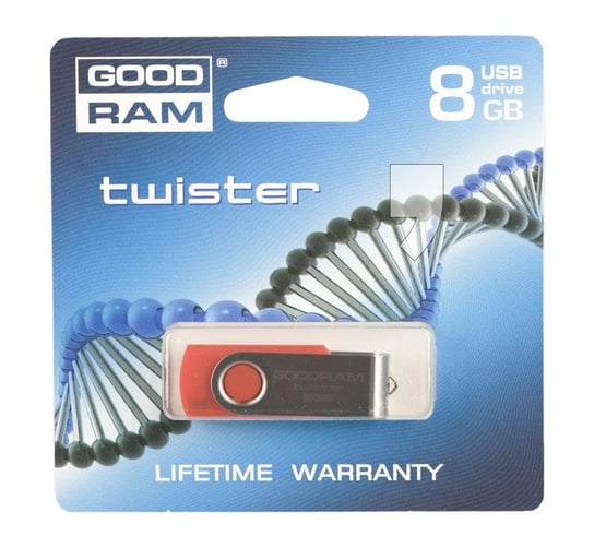Pendrive GOODDRIVE 8GB USB 2.0 Twister red GoodRam
