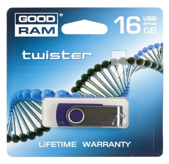 Pendrive GOODRAM 16GB USB 2.0 Twister Purple GoodRam