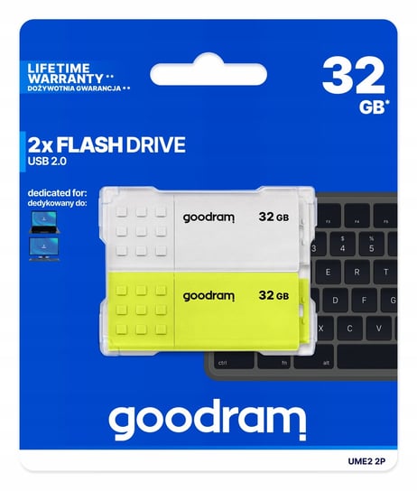 Pendrive Goodram 2x32GB UME2 MIX USB 2.0 2 PACK GoodRam