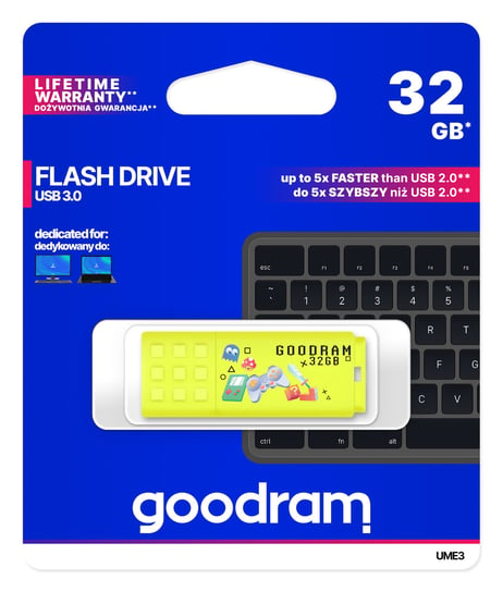 Pendrive, GoodRam 32GB USB 3.0,UME3-0320Y0R11-EK, Games GoodRam