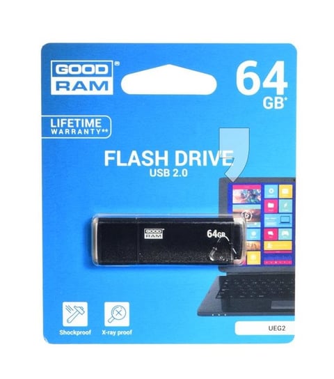 Pendrive GOODRAM Edge, 64 GB, USB 2.0 GoodRam