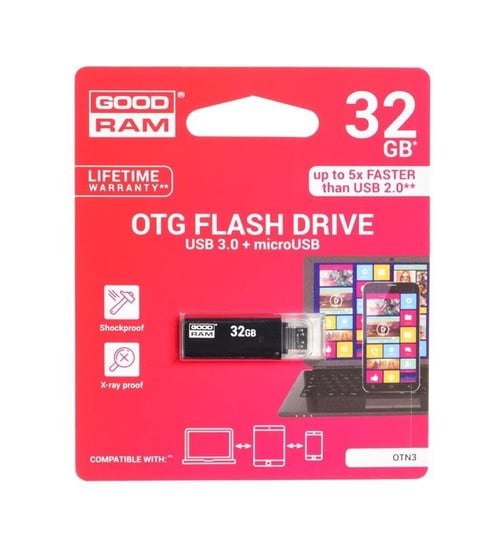 Pendrive GOODRAM OTN3 Twin, 32 GB, USB 3.0/microUSB GoodRam