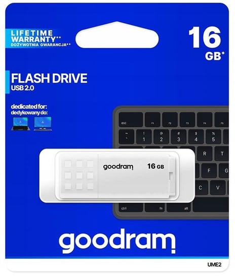 Pendrive GOODRAM UME2-0160W0R11, 16 GB, USB 2.0 GoodRam