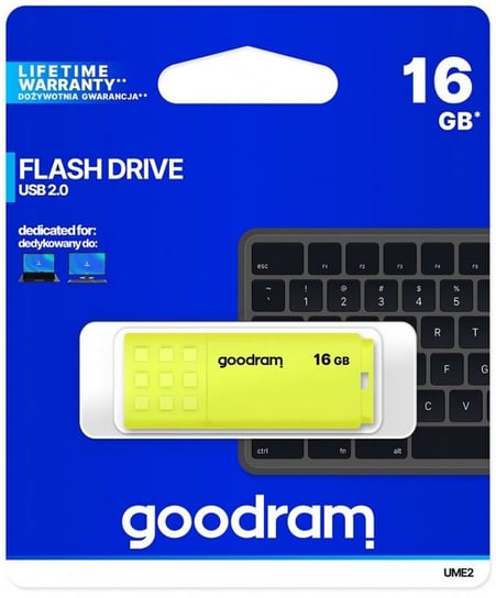 Pendrive GOODRAM UME2-0160Y0R11, 16 GB, USB 2.0 GoodRam