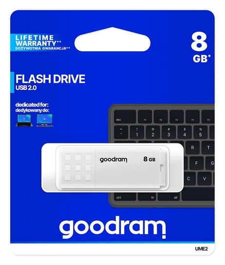 Pendrive GOODRAM UME2, 8 GB, USB 2.0 GoodRam