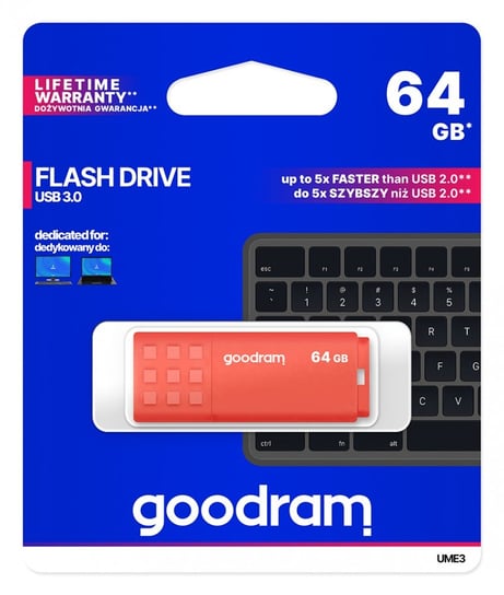 Pendrive GOODRAM UME3-0640O0R11, 64 GB, USB 3.0 GoodRam