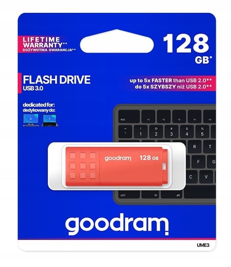 Pendrive GOODRAM UME3-1280O0R11, 128 GB, USB 3.0 GoodRam