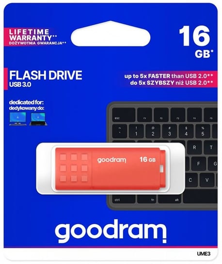 Pendrive GOODRAM UME3 UME3-0160O0R11, 16 GB, USB 3.0 GoodRam