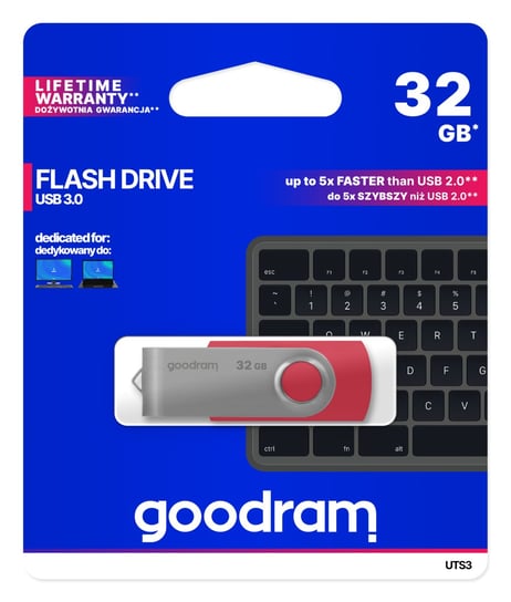 Pendrive GOODRAM UTS3-0320R0R11, 32 GB, USB 3.0 GoodRam