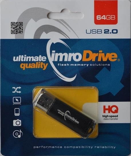 Pendrive IMRO BLACK/64GB (64GB; USB 2.0; kolor czarny) Imro