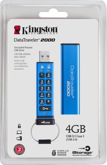 Pendrive KINGSTON DataTraveler 2000 DT2000/4GB, 4 GB, USB 3.0 Kingston
