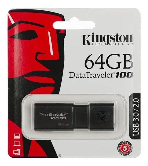 Pendrive KINGSTON DataTraveler DT100G3/64GB, 64 GB, USB 3.0 Kingston