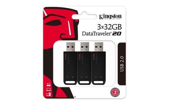 Pendrive KINGSTON DT20, 32 GB, USB 2.0, 3 szt. Kingston