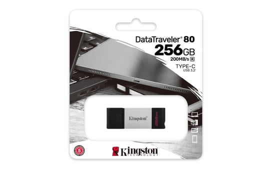 Pendrive, KINGSTON, DT80, 256 GB, USB-C 3.3 Kingston
