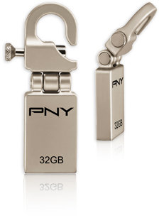 Pendrive PNY Micro Hook, 32 GB, USB 2.0 PNY Technologies