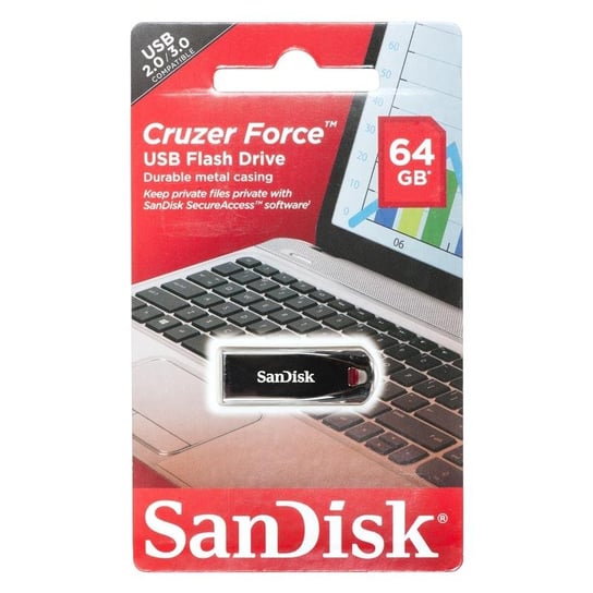 Pendrive SANDISK Cruzer Force, 64 GB, USB 2.0 SanDisk