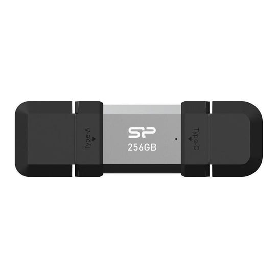Pendrive Silicon Power Mobile C51 256GB USB-A USB 3.2 C 200MBs Srebrny (SP256GBUC3C51V1S) Silicon Power