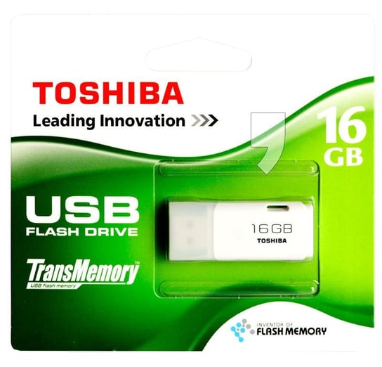 Pendrive TOSHIBA Hayabusa, 16 GB, USB 2.0, biały Toshiba
