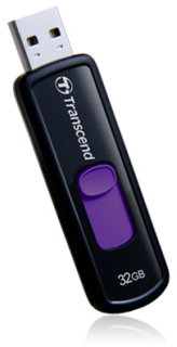 Pendrive TRANSCEND Jetflash 500 32GB, fioletowy Transcend