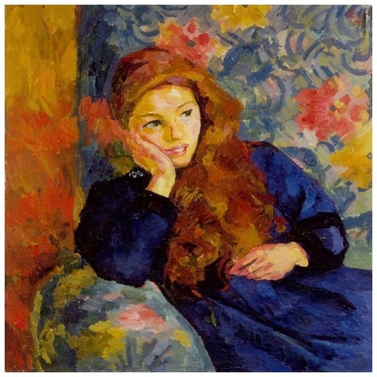 Pensive Girl - Giovanni Giacometti 60x60 Legendarte