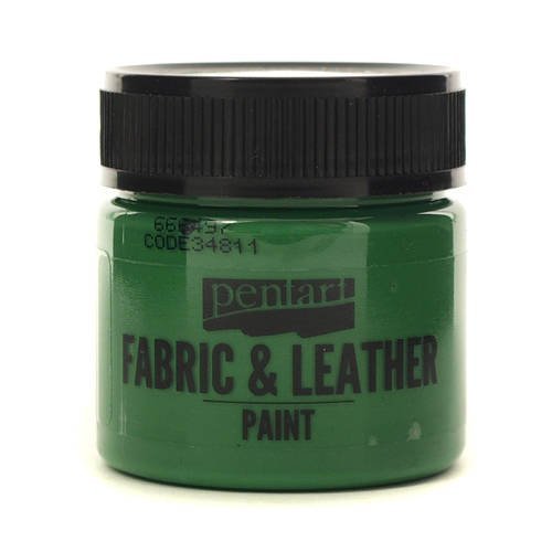 Pentart, farba do tkanin i skóry, zielona, 50 ml Pentart